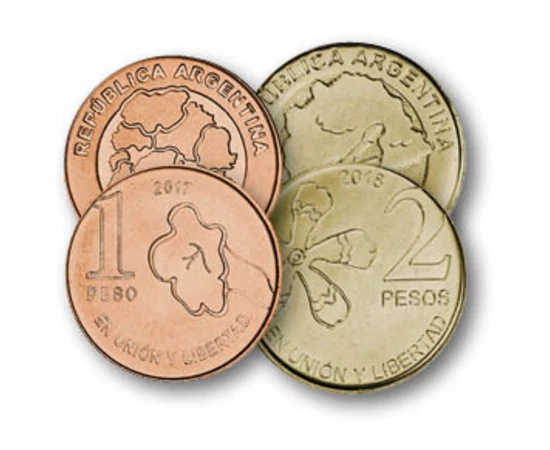 1, 2, 5, 10 peso, , 0, 0, Argentína, 2017-2020