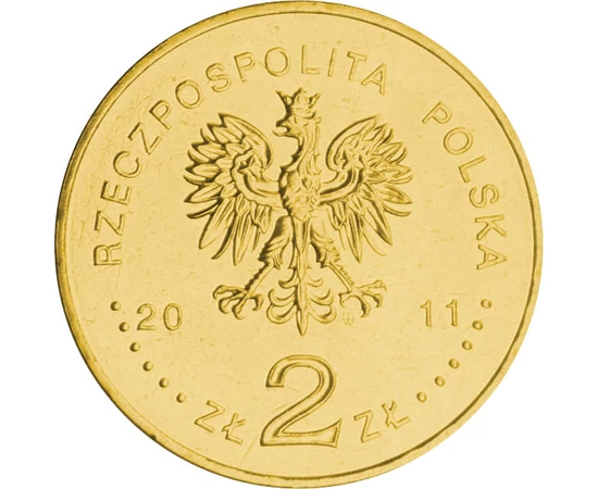 2 zloty Címer   Brass 815 g Lengyelország 2011