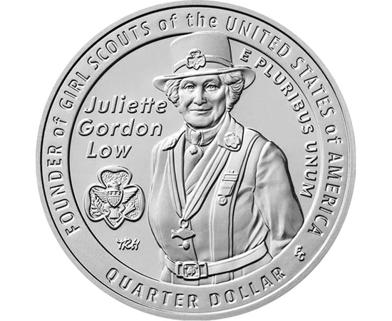 25 cent, Juliette Gordon Low, , CuNi, 5,67 g, USA, 2025