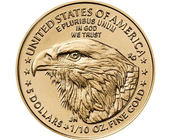 5 dollár, Sas,  , színsúly, Au 916, 3,39 g, USA, 2025