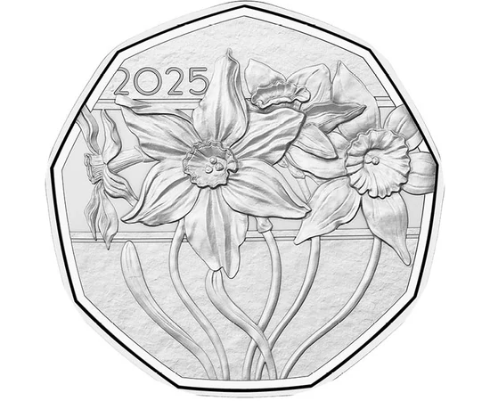 5 euró, Nárcisz, , Ag 925, 7,776 g, Ausztria, 2025