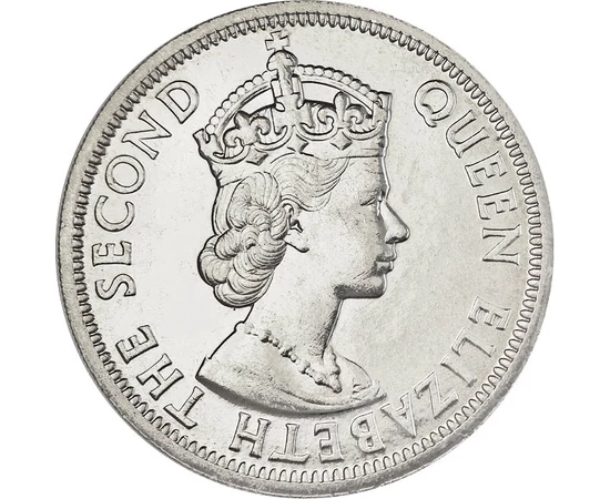 50 cent II. Erzsébet CuNi 13 g Brit-karibi Terület 1955-1965
