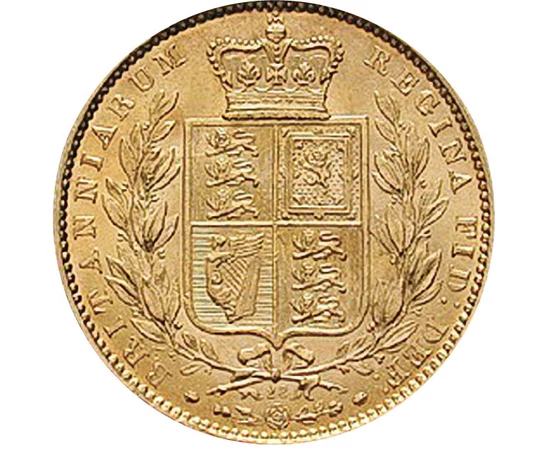 GB/ 1 sov.Viktória,címer,ar., 1838-1874, Nagy-Britannia
