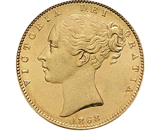 GB/ 1 sov.Viktóriacímerar. 1838-1874 Nagy-Britannia