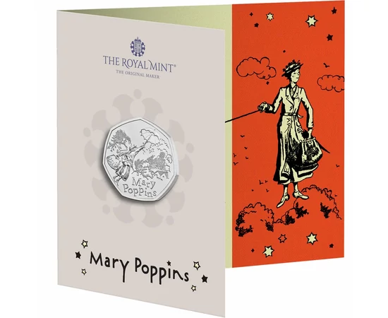 50 penny Mary Poppins csomagolás CuNi 8 g Nagy-Britannia 2025