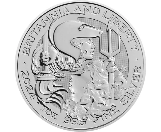 GB/ 2font,Britannia és Liberty,Ag,2024, Nagy-Britannia