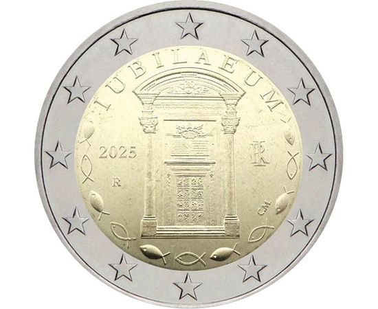 2 euró, Szent kapu, CuNi, 8,5 g, Olaszország, 2025