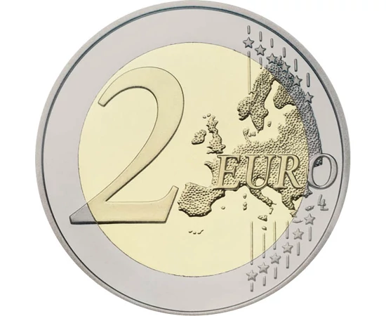 2 euró Európa térkép  CuNi 85 g Olaszország 2025