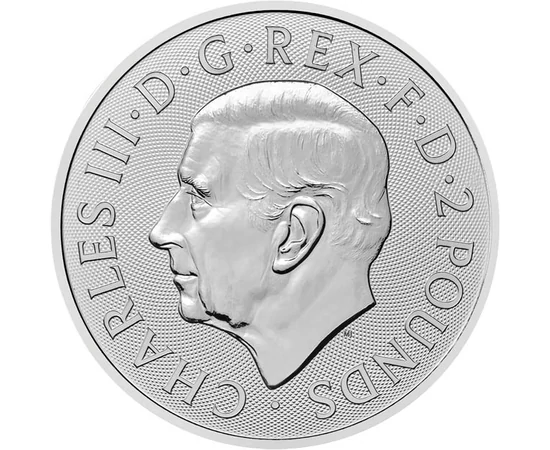 2 font III. Károly  Ag 999 311 g Nagy-Britannia 2025