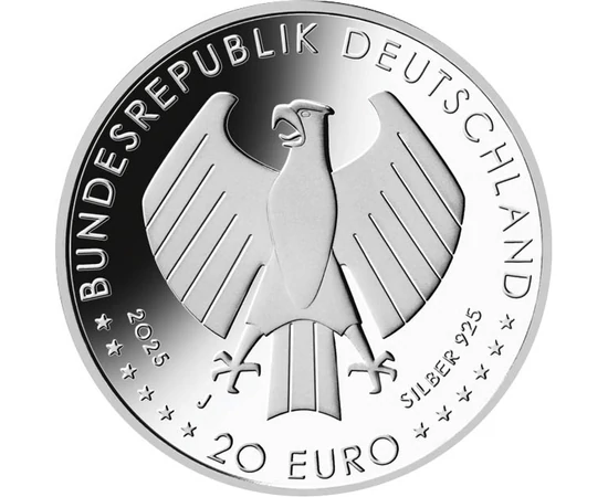 20 euró Címersas   Ag 925 18 g Németország 2025