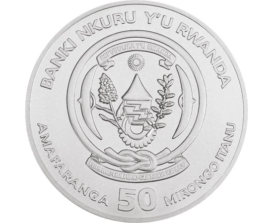 50 frank Címer  Ag 999 311 g Ruanda 2025