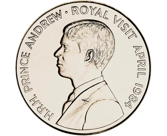 50 penny, András herceg, , CuNi, 28,30 g, Ascension, 1984