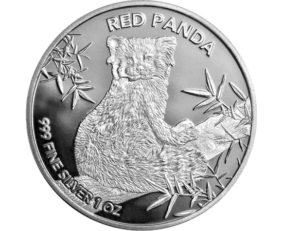 CHAD/ 5000 frank, Vörös panda,Ag,2024, Csád Köztársaság