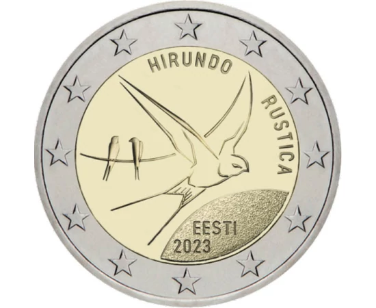 EST/ 2 euró, Füsti fecske,2023, Észtország