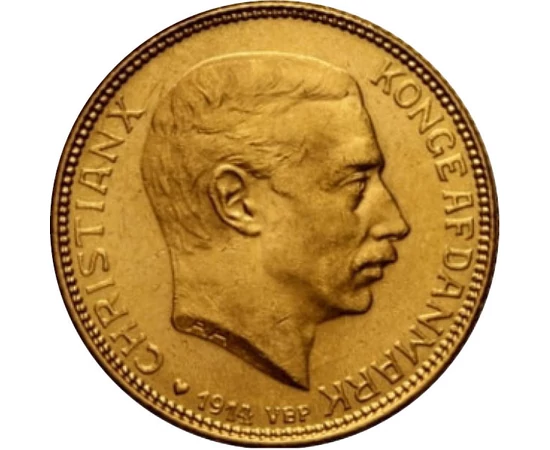 20 korona, X. Krisztián 1913-1931ar, Dánia