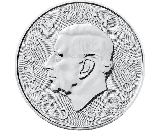 5 font III. Károly  Ag 9999 622 g Nagy-Britannia 2025