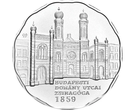  5000 Ft, Zsinagóga, ezüst, vf, 2009, Magyar Köztársaság