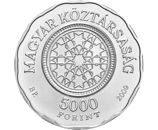  5000 Ft Zsinagóga ezüst vf 2009 Magyar Köztársaság