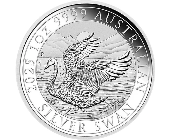 1 dollár, Szárnyaival verdeső hattyú, , Ag 9999, 31,1 g, Ausztrália, 2025