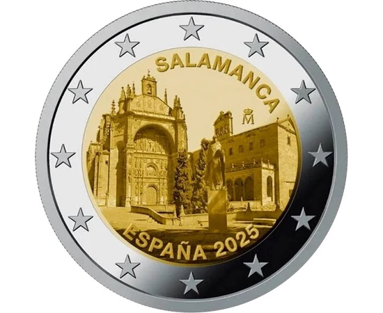 2 euró, Salamanca óvárosa, UNESCO világörökség, CuNi, 8,52 g, Spanyolország, 2025