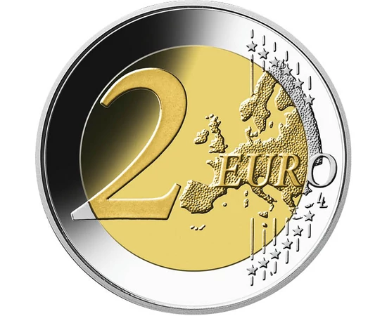 2 euró Európa térképe  CuNi 852 g Spanyolország 2025
