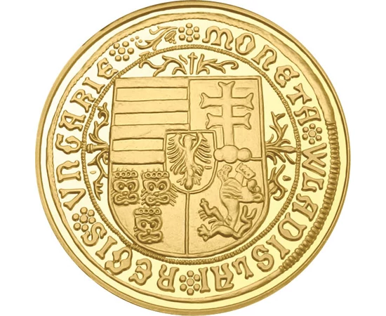 arany guldiner utánveret Utánveret Jagelló-ház címere Ag 333 55 g Magyar Királyság 1499