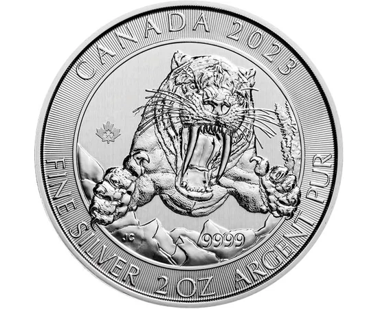 CAN/ 10 dollár, Kardfogú tigris, Ag, Kanada, 2023, , Kanada