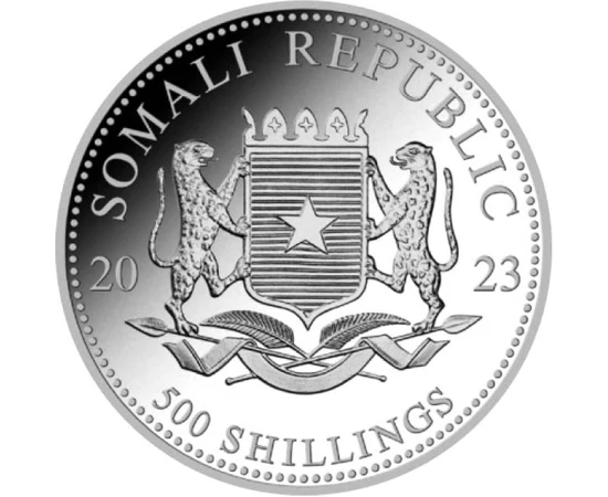 SOM/ 500shillingElefántAg2023 Szomália