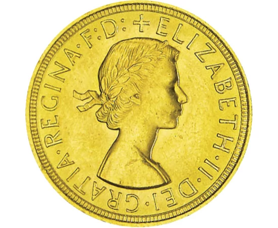  1 sov. arany II.Erzsébet 1957-68 Nagy-Britannia