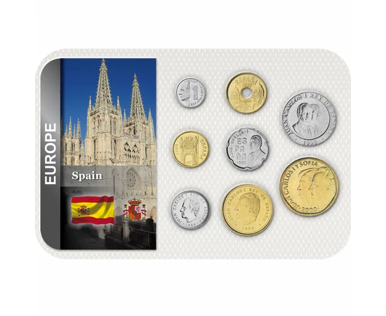 1 5 10 25 50 100 200 500 peseta  0 0 Spanyolország 1989-2001
