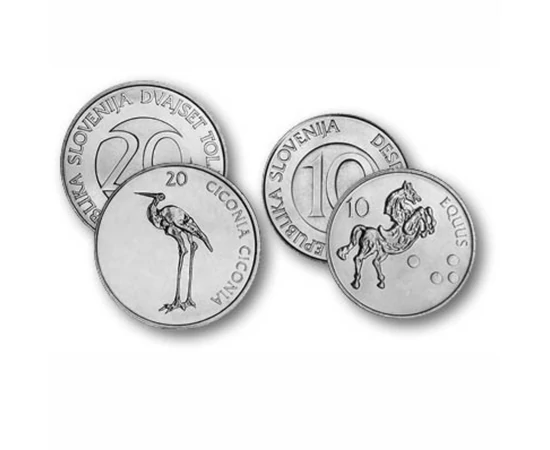 10, 20, 50 tolar, , 0, 0, Szlovénia, 2002-2006