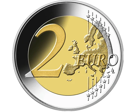 2 euró EU térkép  CuNi 85 g Németország 2025