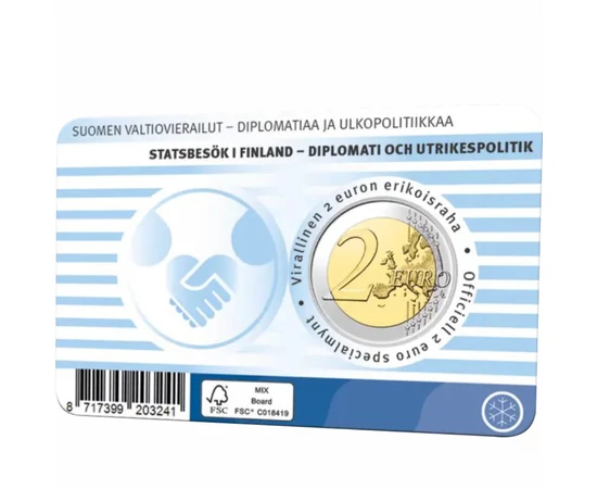 2 euró EU térkép  CuNi 85 g Finnország 2025