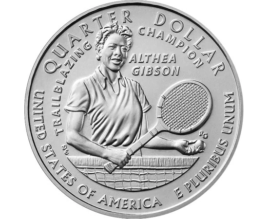 25 cent, Althea Gibson teniszütővel, , CuNi, 5,64 g, USA, 2025