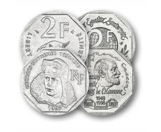 4 x 2 frank, , 0, 0, Franciaország, 1993-1998