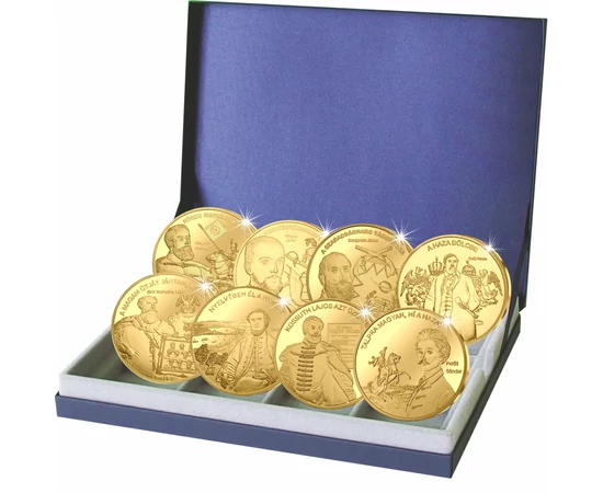 Nemzetünk Nagyjai aranyban - elegáns tárolóban