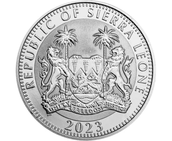 SL/ 1 dollár Kafferbivaly Ag2023 Sierra Leone