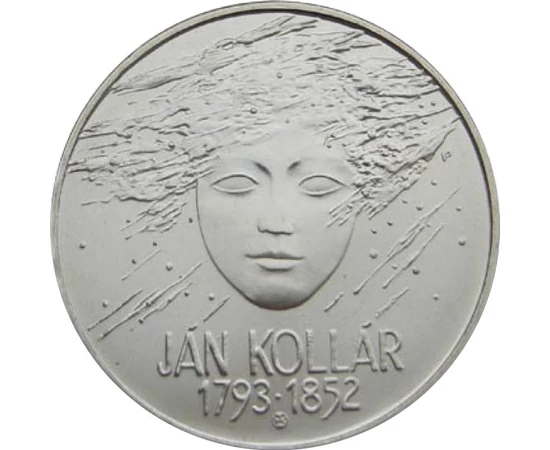 200 korona, Szláv tenger allegória, 1793-1852, Ag 750, 20 g, Szlovákia, 1993