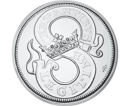koronázási érem utánveret korona koronázási szöveg  CuNi+Ag 38 g Magyar Királyság eredeti érme: 1618