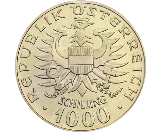  1000 schilling, Babenberger, ar, 1976, Ausztria