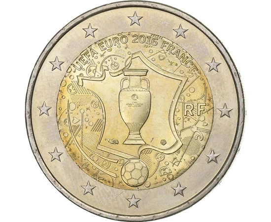  2 euró, UEFA Football EB 2016, Franciaország