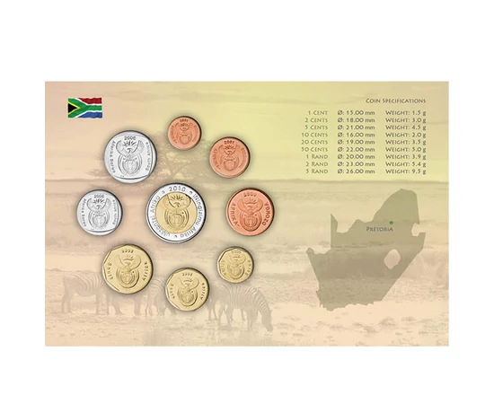 1 2 5 10 20 50 cent 1 2 5 rand  0 0 Dél-afrikai Köztársaság 2000-2017