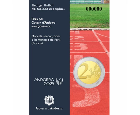 2 euró EU térkép  CuNi 852 g Andorra 2025
