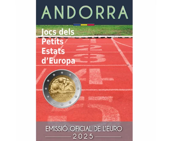 2 euró EU térkép  CuNi 852 g Andorra 2025