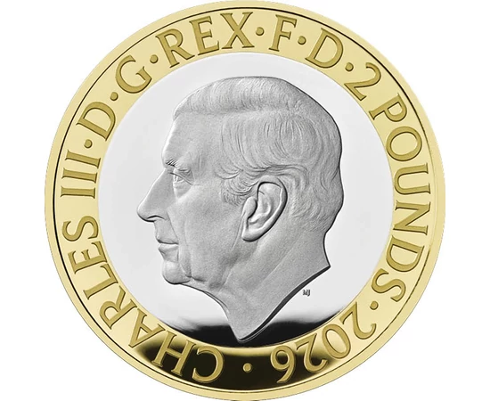 2 font III. Károly   CuNi 12 g Nagy-Britannia 2026