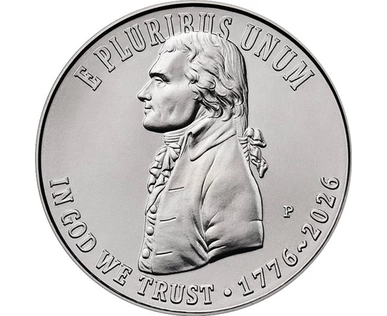 25 cent Thomas Jefferson 1776-2026 CuNi 567 g USA 2026
