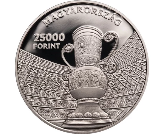 25000 forint, MLSZ címer focilabdában, , Ag 925, 31,46 g, Magyarország, 2026