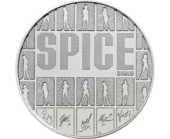 5 font, Spice Girls, árnyalakok, CuNi, 28,28 g, Nagy-Britannia, 2026