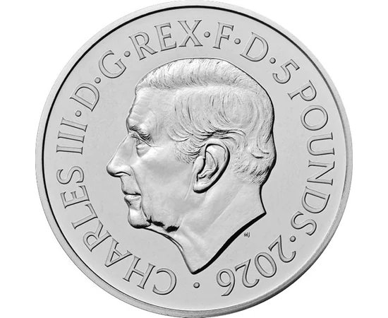 5 font III. Károly   CuNi 2828 g Nagy-Britannia 2026