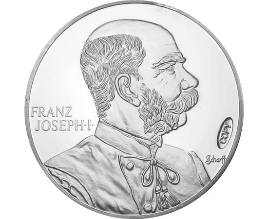 5 korona utánveret, Ferenc József portré, CuNi+Ag, 25,4 g, Osztrák-Magyar Monarchia, eredeti érem: 1898